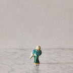 Songbird on Branch, Sea Green