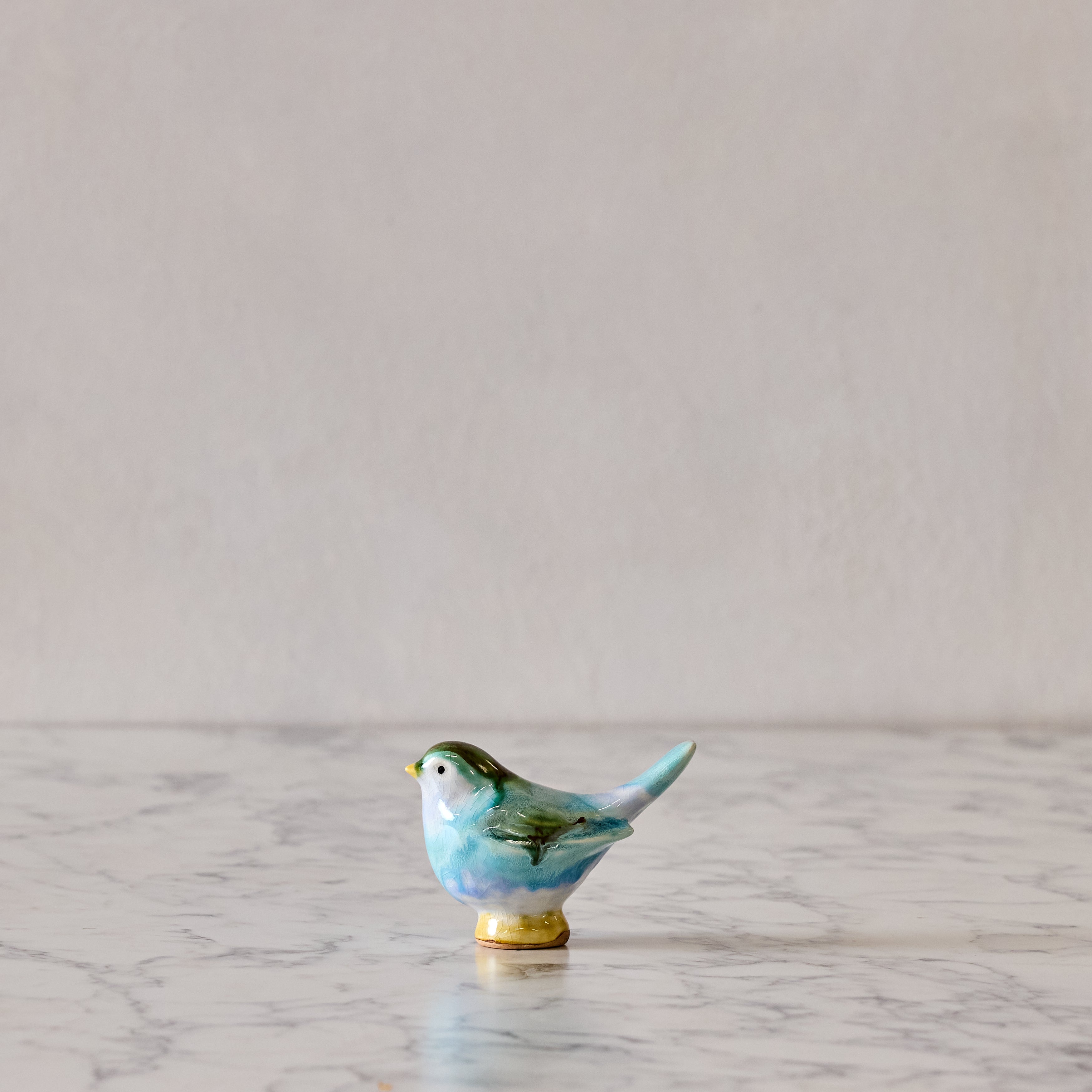 Medium Songbird, Sky Blue & Green