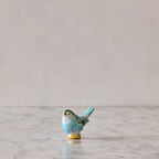 Medium Songbird, Sky Blue & Green