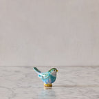 Medium Songbird, Sky Blue & Green