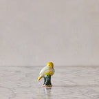 Songbird on Branch, Ivory & Yellow