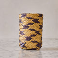Vintage Mississippi Choctaw Double Weave Bottle Basket, Indigo