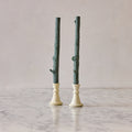 Cedar Stick Candles, Forest Green
