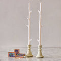 Maple Stick Candle & Marble Matches Gift Set, White Chocolate