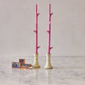 Maple Stick Candle & Marble Matches Gift Set, Watermelon Pink