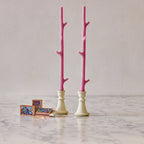 Maple Stick Candle & Marble Matches Gift Set, Watermelon Pink