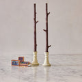 Maple Stick Candle & Marble Matches Gift Set, Honeysuckle