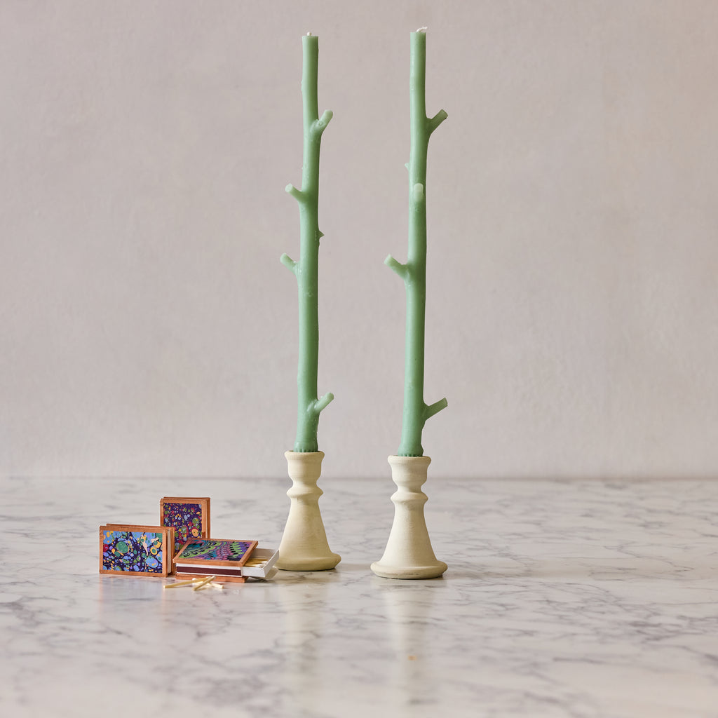 Maple Stick Candle & Marble Matches Gift Set, Sour Apple