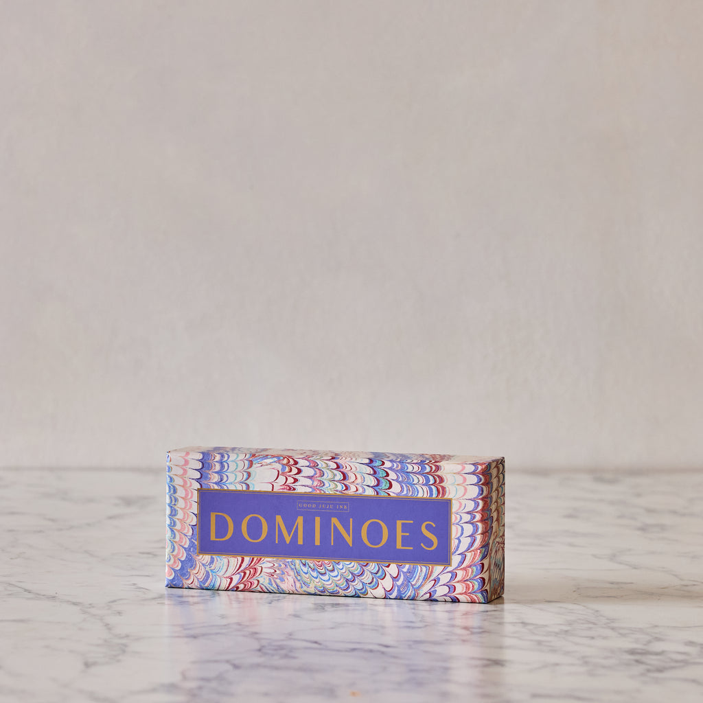 Marbled Dominoes, Periwinkle & Pink