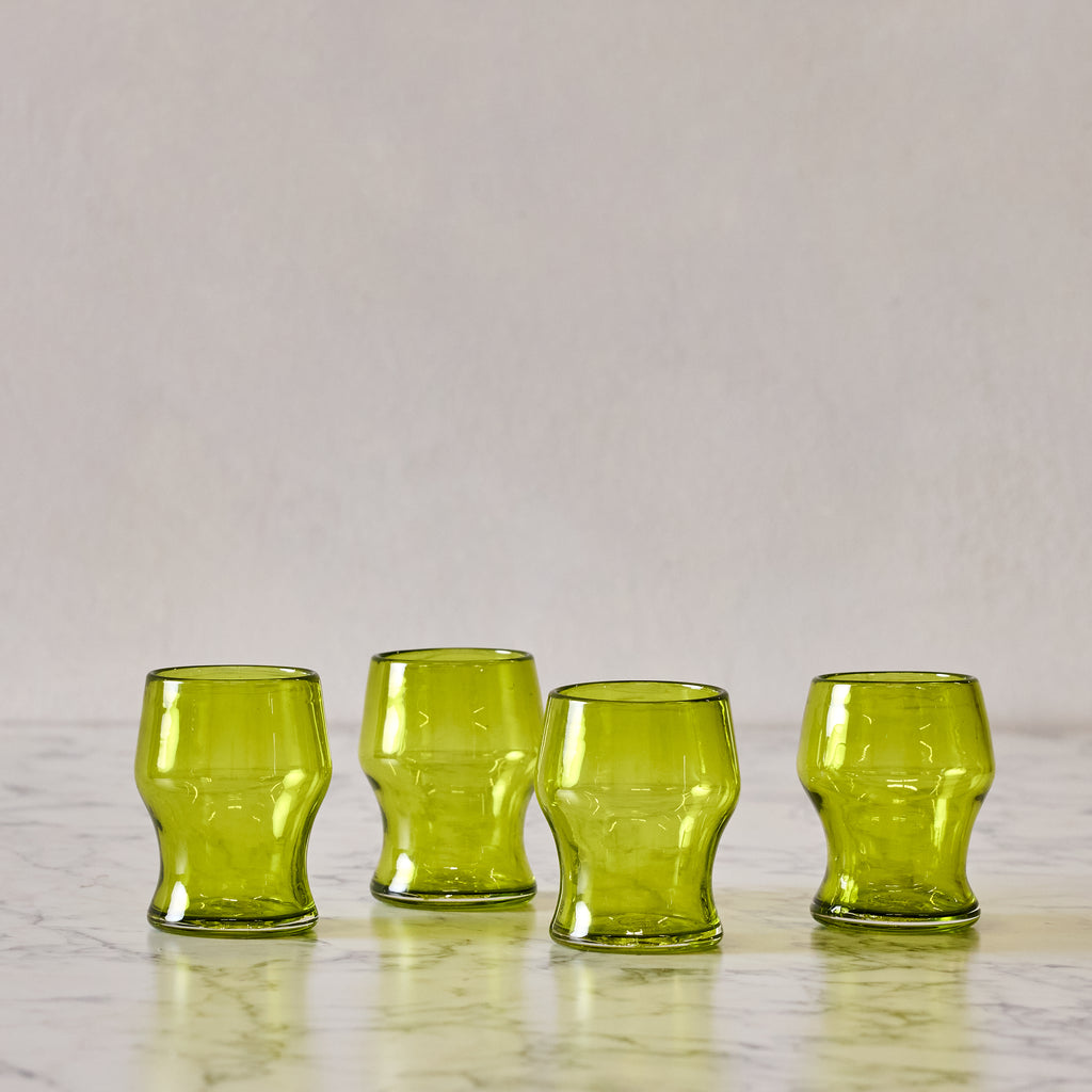 Set of 4 Moss Goblets