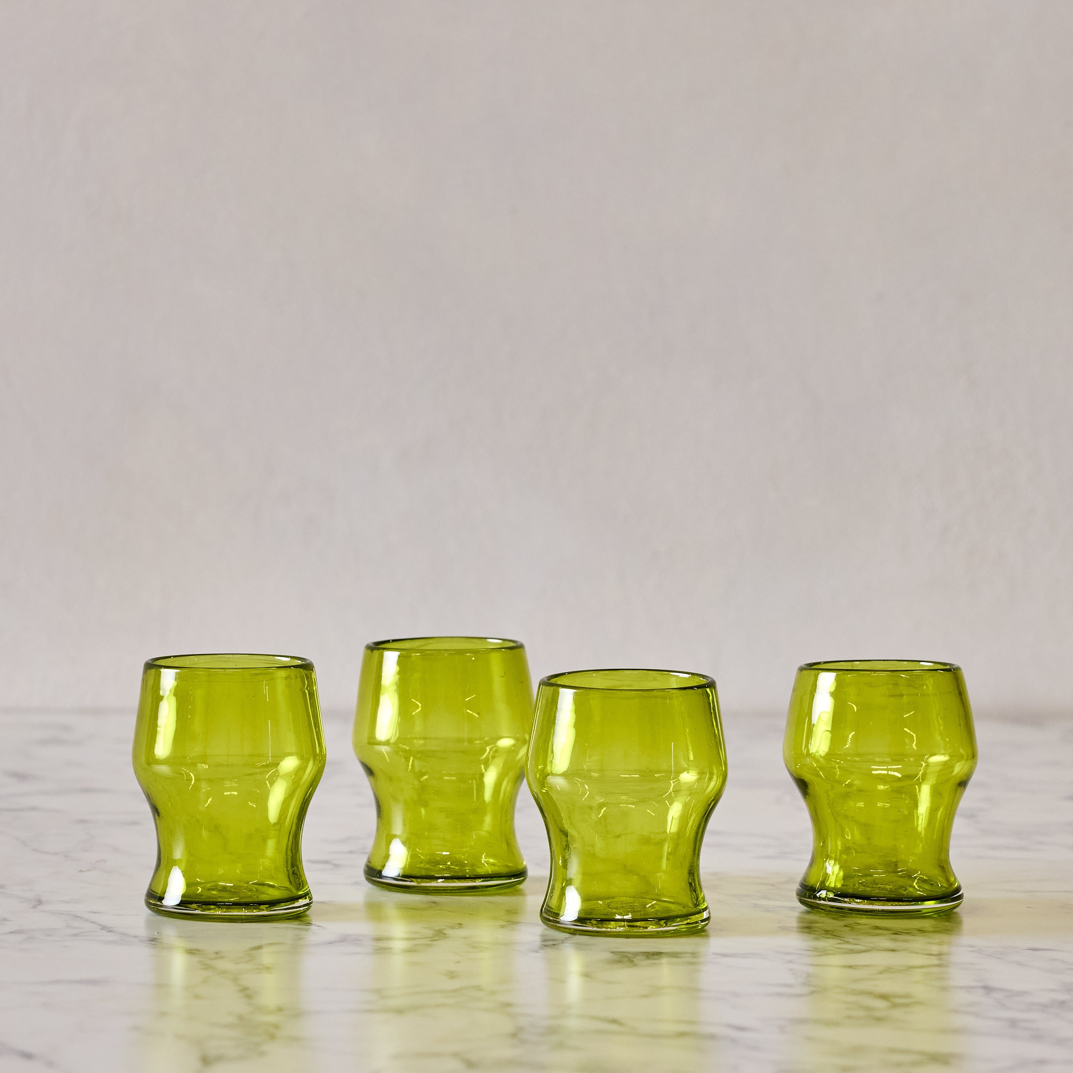 Set of 4 Moss Goblets