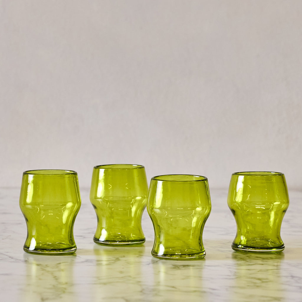Set of 4 Moss Goblets