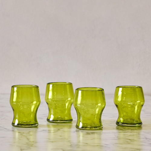 Set of 4 Moss Goblets