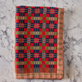 Cotton Jacquard Blanket in Strawberry Sunset Lapis