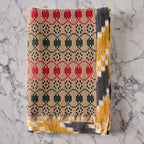 Cotton Jacquard Blanket in Toasted Sunflower