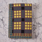 Cotton Jacquard Blanket in Slated Marigold