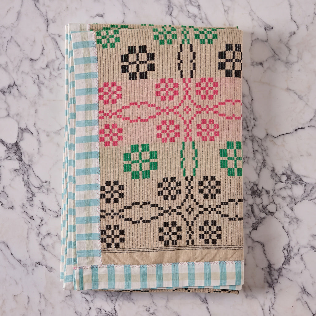 Cotton Jacquard Blanket in Blossom Wheat Flower