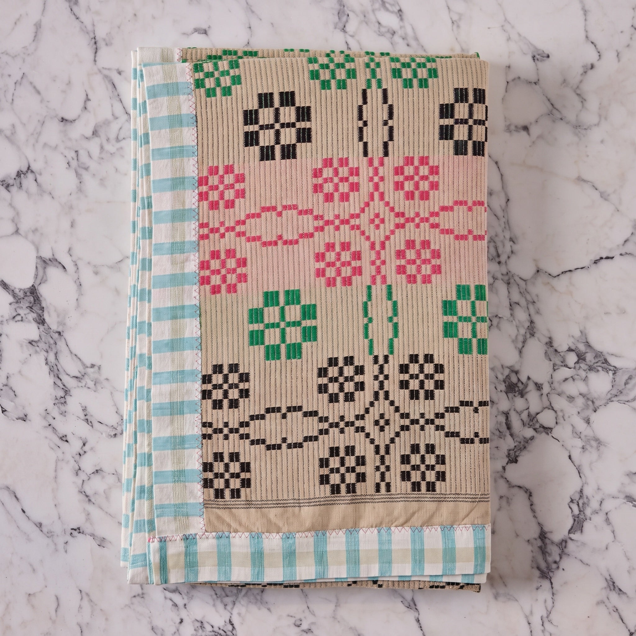 Cotton Jacquard Blanket in Blossom Wheat Flower