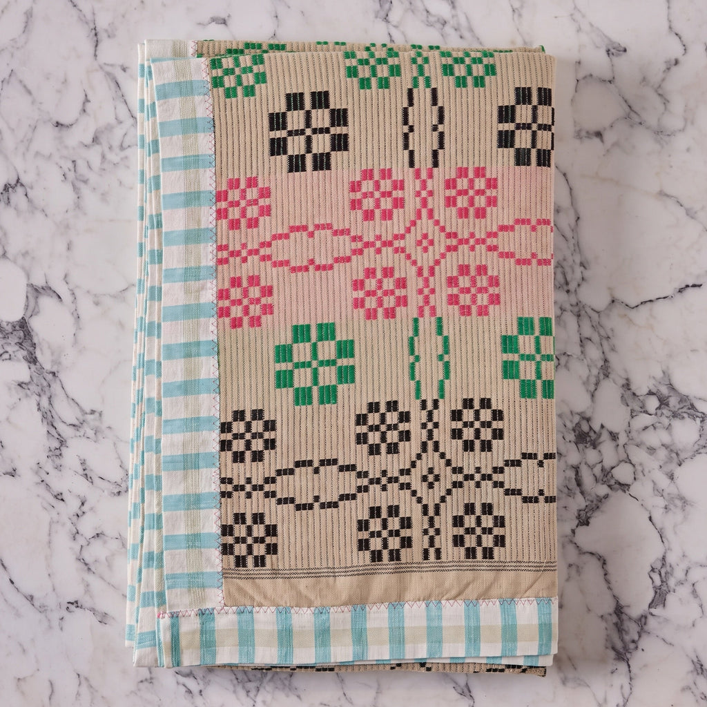 Cotton Jacquard Blanket in Blossom Wheat Flower