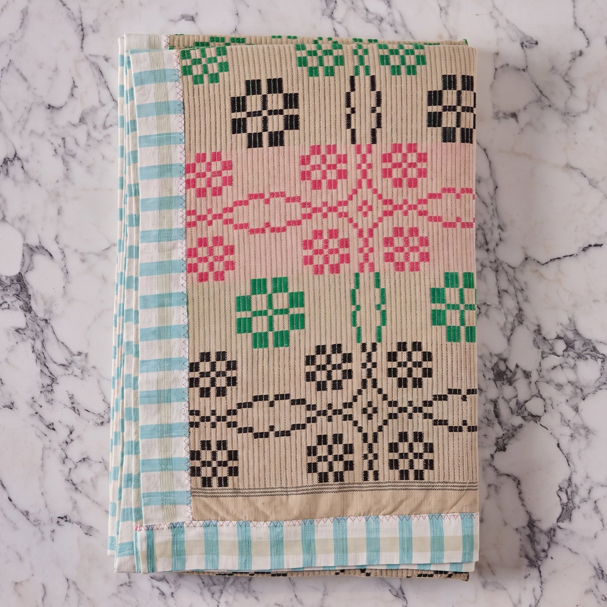 Cotton Jacquard Blanket in Blossom Wheat Flower