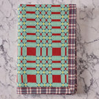 Hand-Blocked Blanket in Sunshine Chip Mint