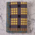 Cotton Jacquard Blanket in Slated Marigold