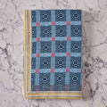 Cotton Jacquard Blanket in Sky Blue Cosmos