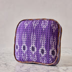 Handblocked Pillow in Indigo Spring Regalia