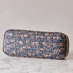 Hand-blocked Pillow in Petal Blossom Pink, Long Rectangle
