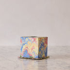 Marbled Scalloped Tissue Box Cover