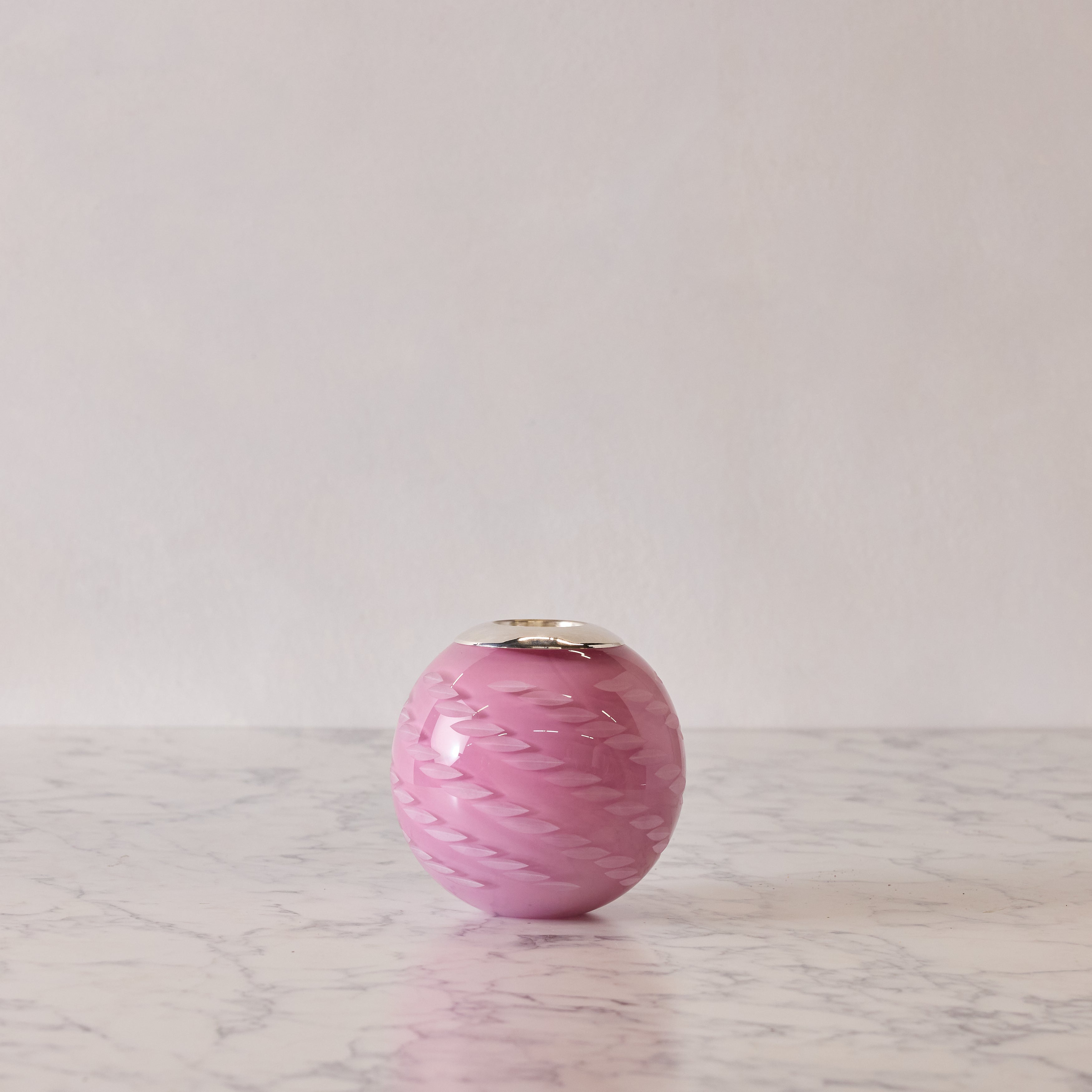 Large Crystal & Sterling Match Striker, Rose