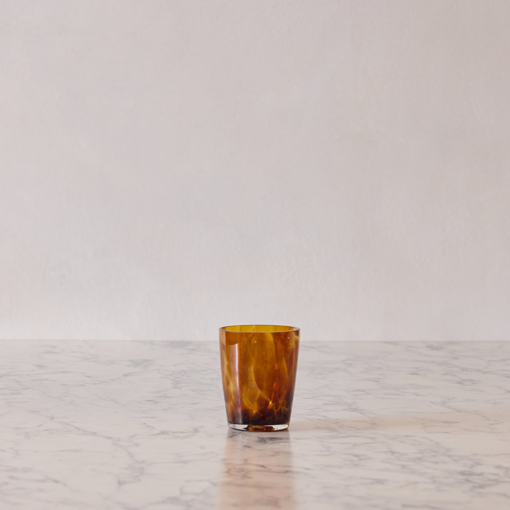 Tortoise Low Ball Glass