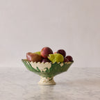 Large Tamegroute Fruit Bowl, Green Splatter