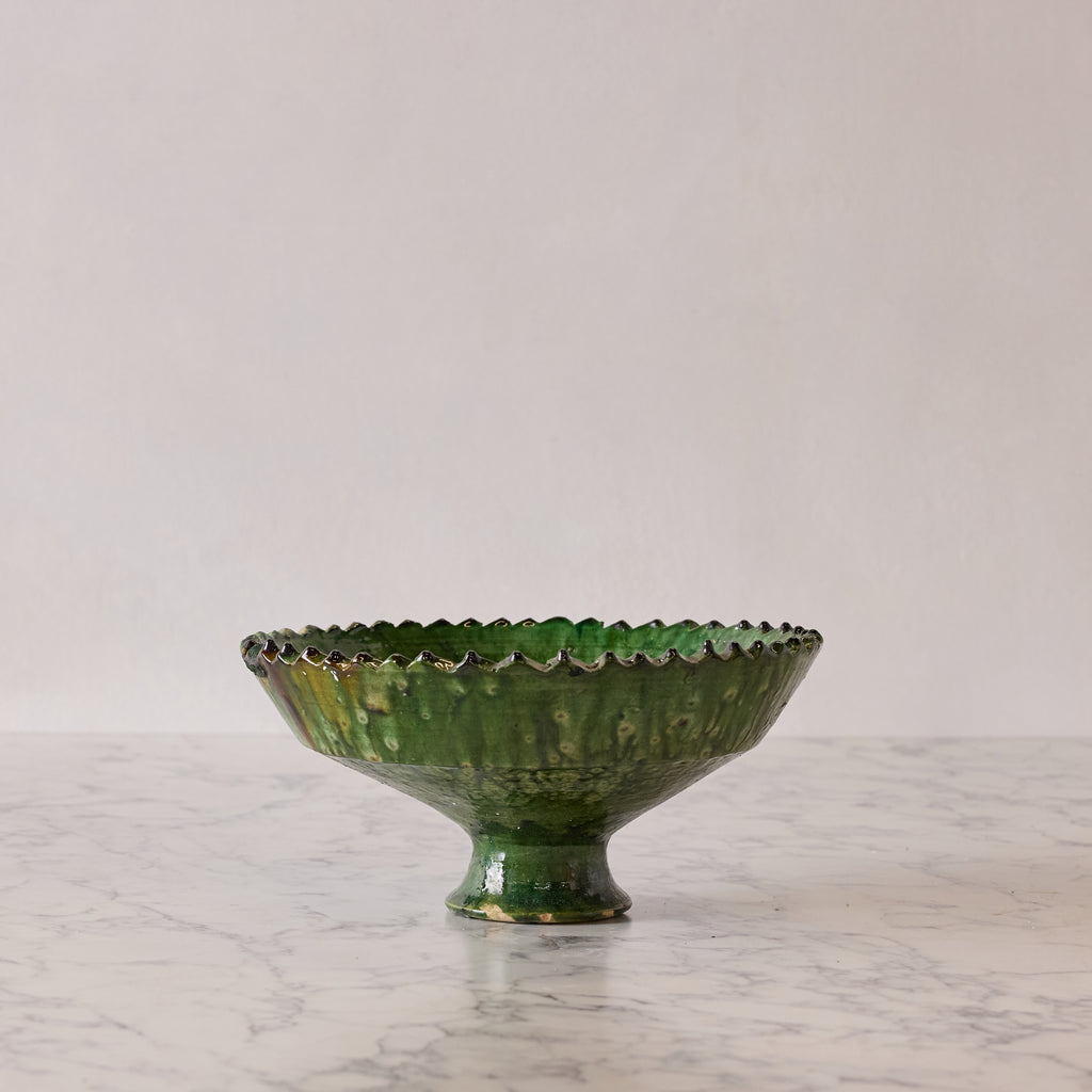 Large Tamegroute Fruit Bowl, Green