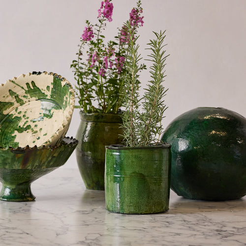 Large Tamegroute Fruit Bowl, Green