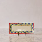 Spanish Earthenware Platter in Blue & Red