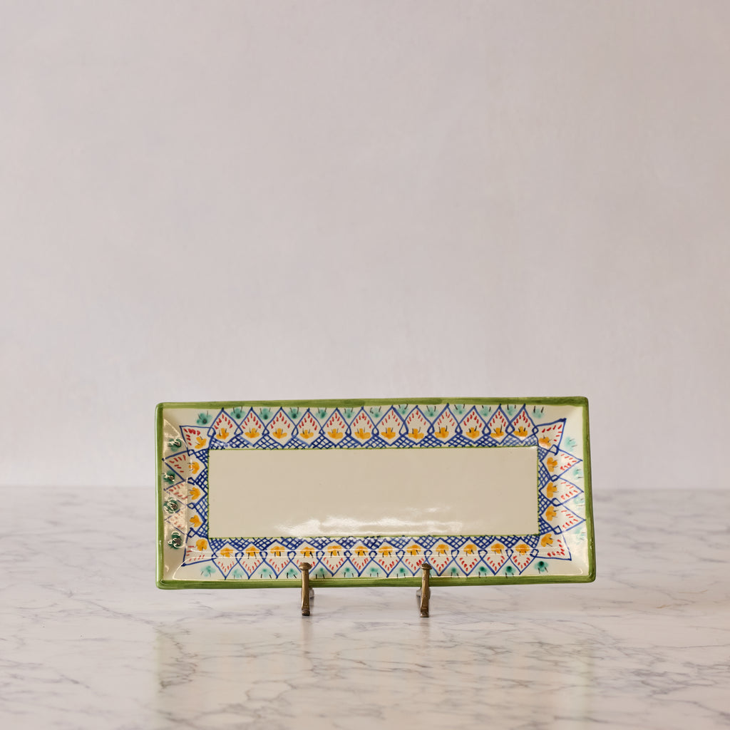 Spanish Earthenware Platter in Sage