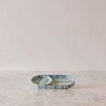 Oval Tray Set in Hand Blocked Paper, Floral Stripe