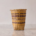 Vintage Mississippi Choctaw Basket, Indigo & Amber