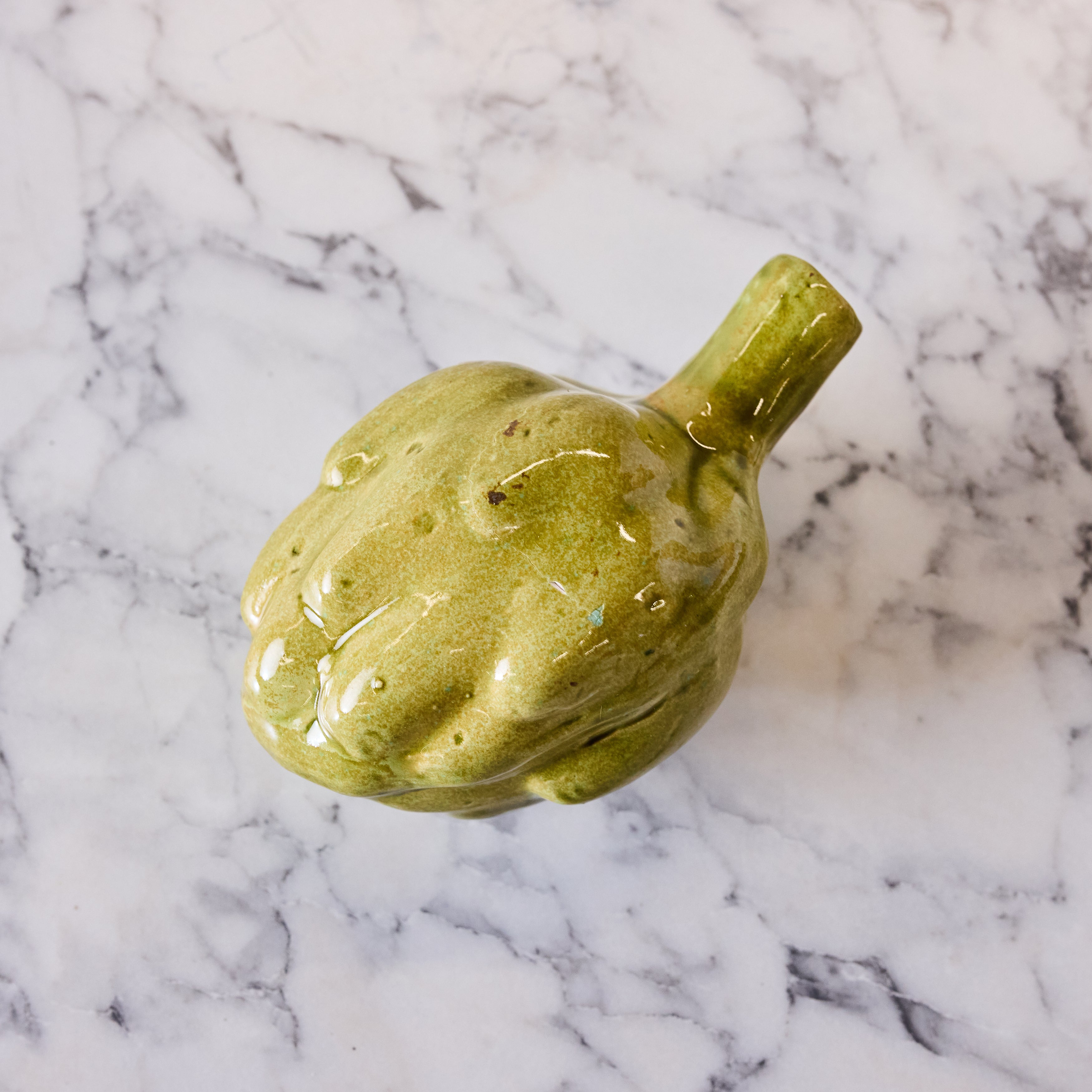 Hand Enameled Ceramic Artichoke