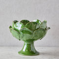 Small Ceramic Petal Vase, Green