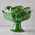 Large Ceramic Petal Vase, Green