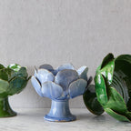 Small Ceramic Petal Vase, Blue