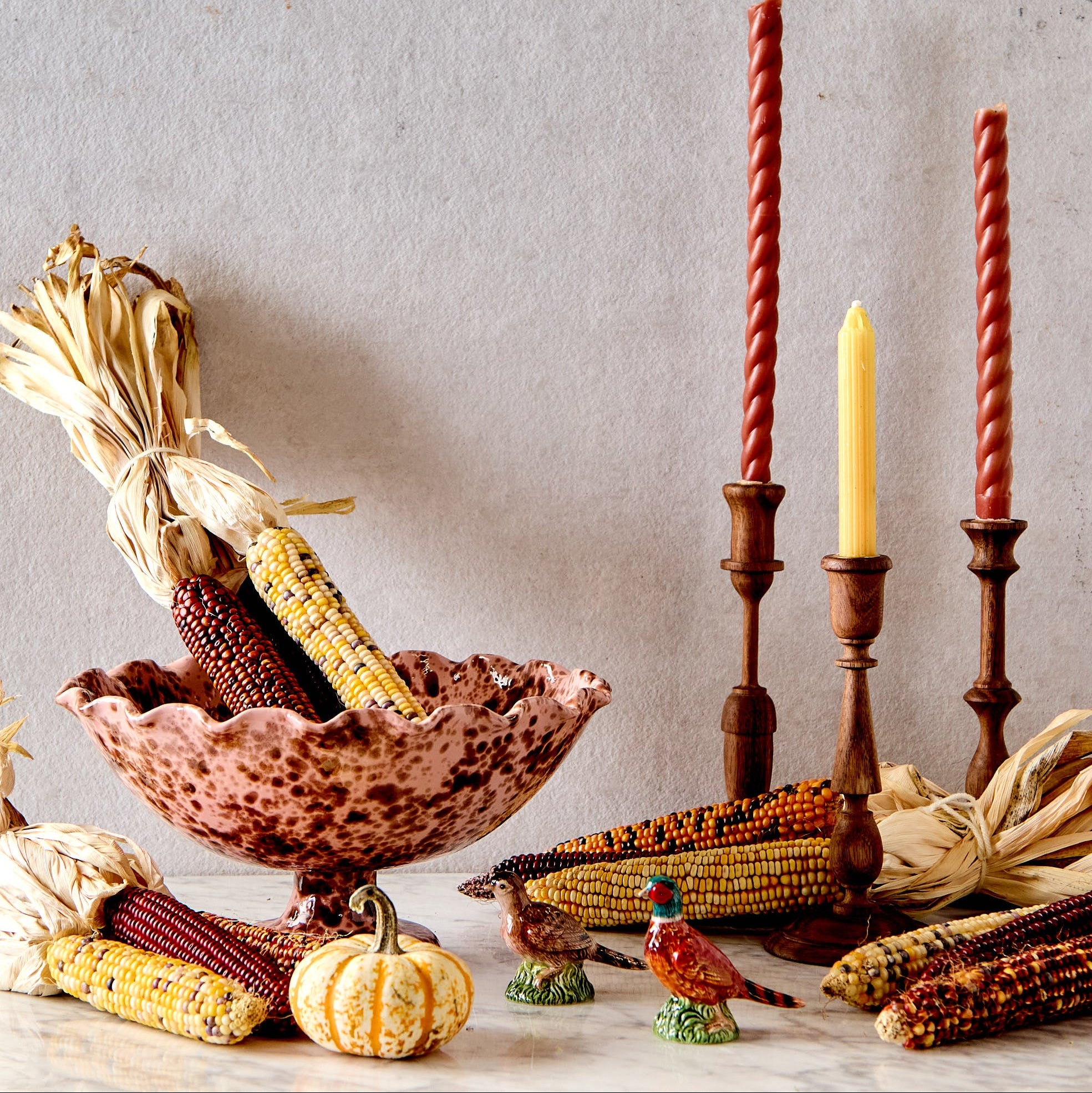 Turned Wooden Candle Holder, Extra Tall