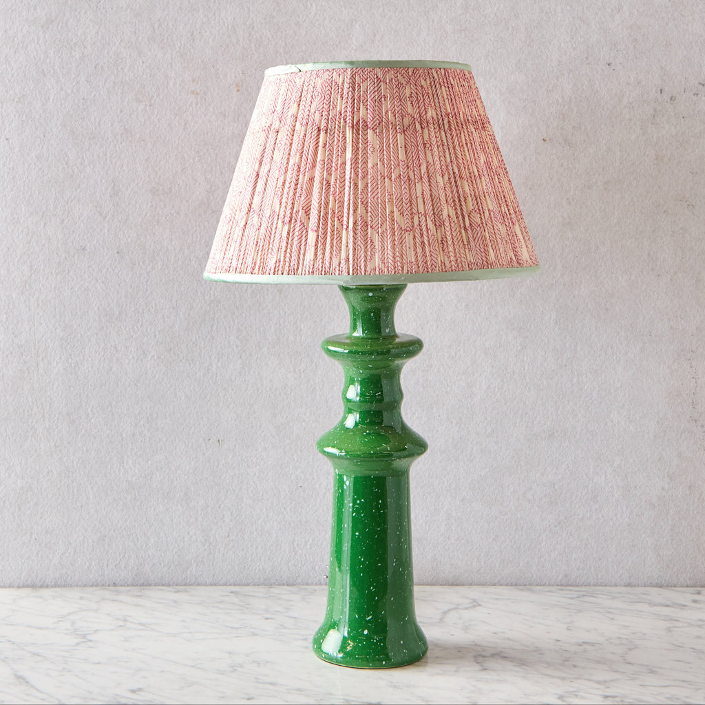 Hand Glazed Lamp - Vert