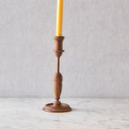 Turned Wooden Candle Holder, Extra Tall