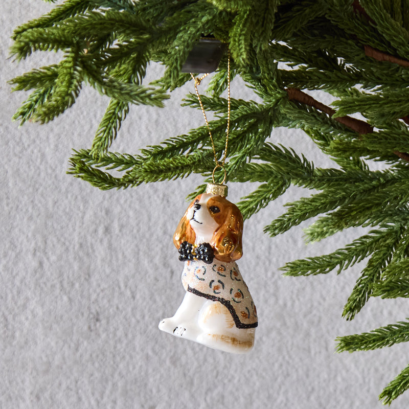 Spaniel Glass Ornament
