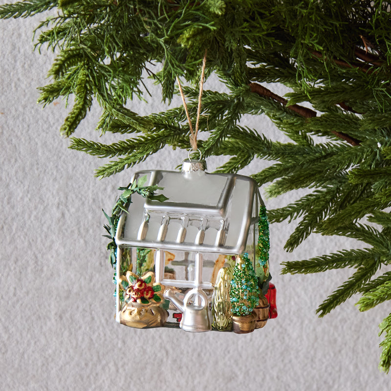Glass Greenhouse Ornament
