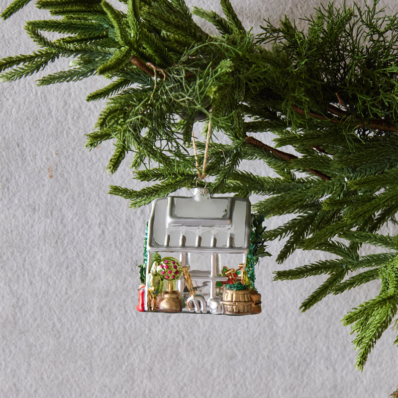 Glass Greenhouse Ornament