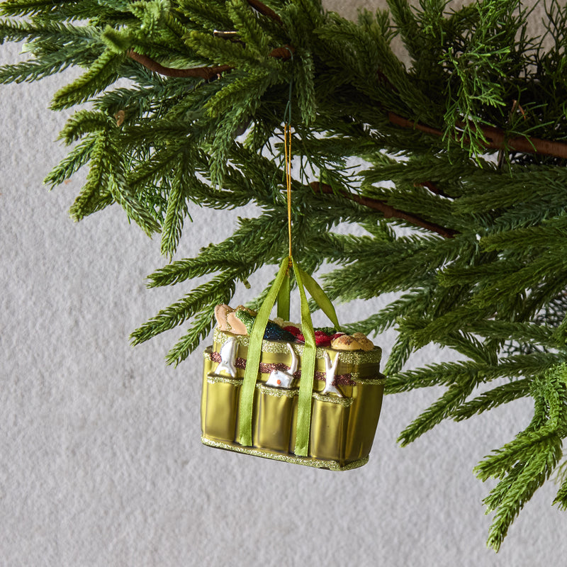 Gardener's Tote Glass Ornament